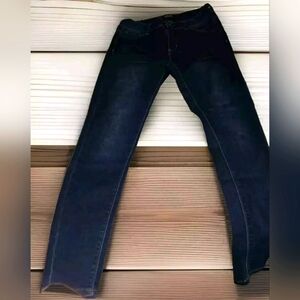 Wax Jeans LA Womens Size 9 Dark Wash Skinny Leg Super Stretch 5 Pocket Denim